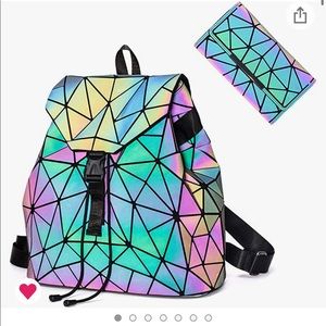 Geometric Luminous Backpack & Wallet